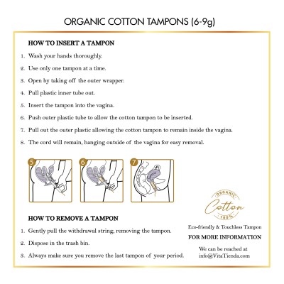 Elixir 100% Organic Cotton Tampons| Coco March