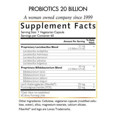 Probiotics 20 Billion – Daily Digestive Support