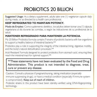 Probiotics 20 Billion – Daily Digestive Support