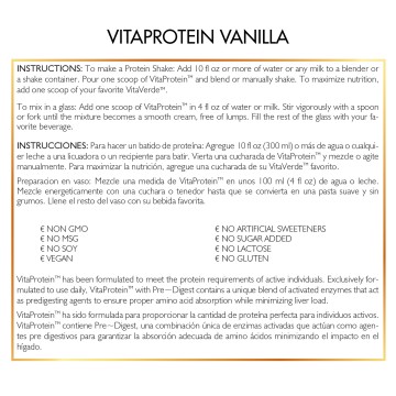 Vita Protein Vanilla 17.5 OZ (500 GR) | Coco March