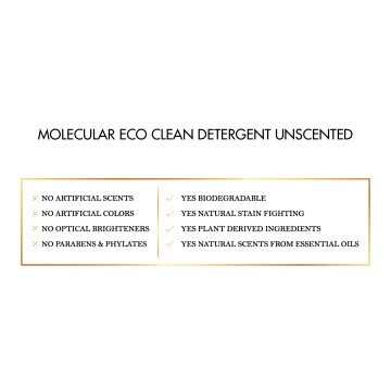 Molecular Eco Clean Detergente sin perfume | Coco March