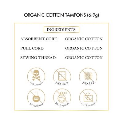 Elixir 100% Organic Cotton Tampons| Coco March