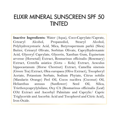Elixir Mineral Sunscreen Tinted | Coco March